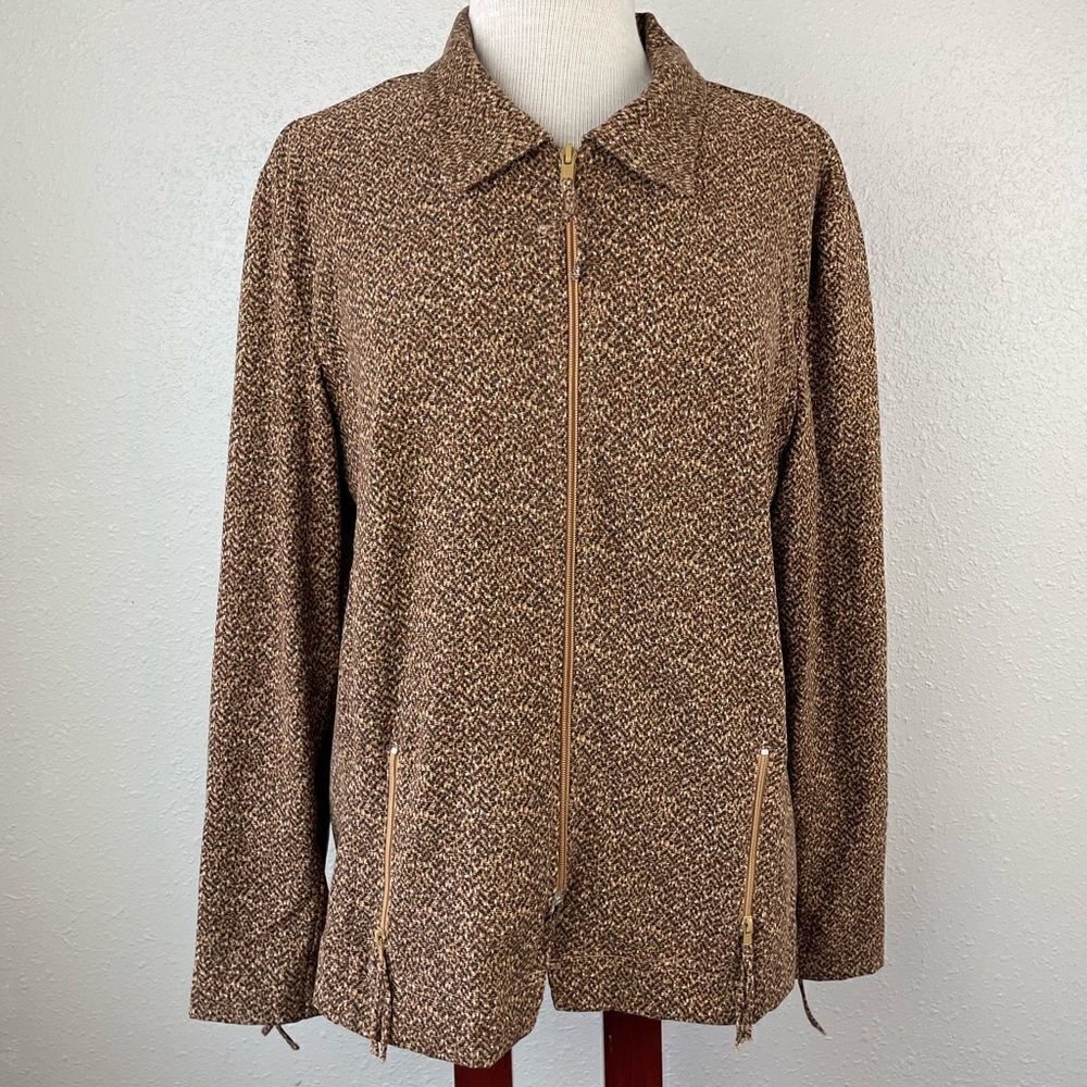 Sarah Bentley Full Zip Jacket Size L EUC